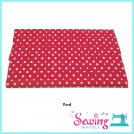 FABRIC POKKA DOT- RED 110X50CM - NCC/0320666061